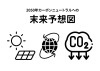 アスリートへのリサイクルメダルと大型スポーツ施設の環境未来予想図