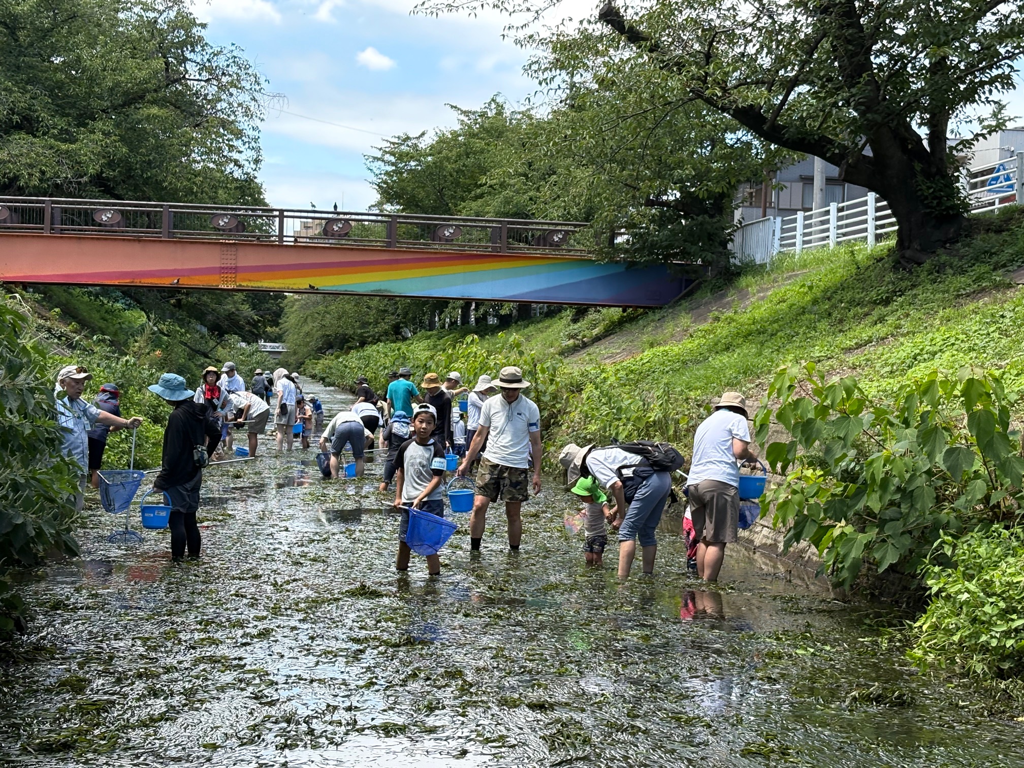 青空遊園　川に親しみ川を学ぶ！
